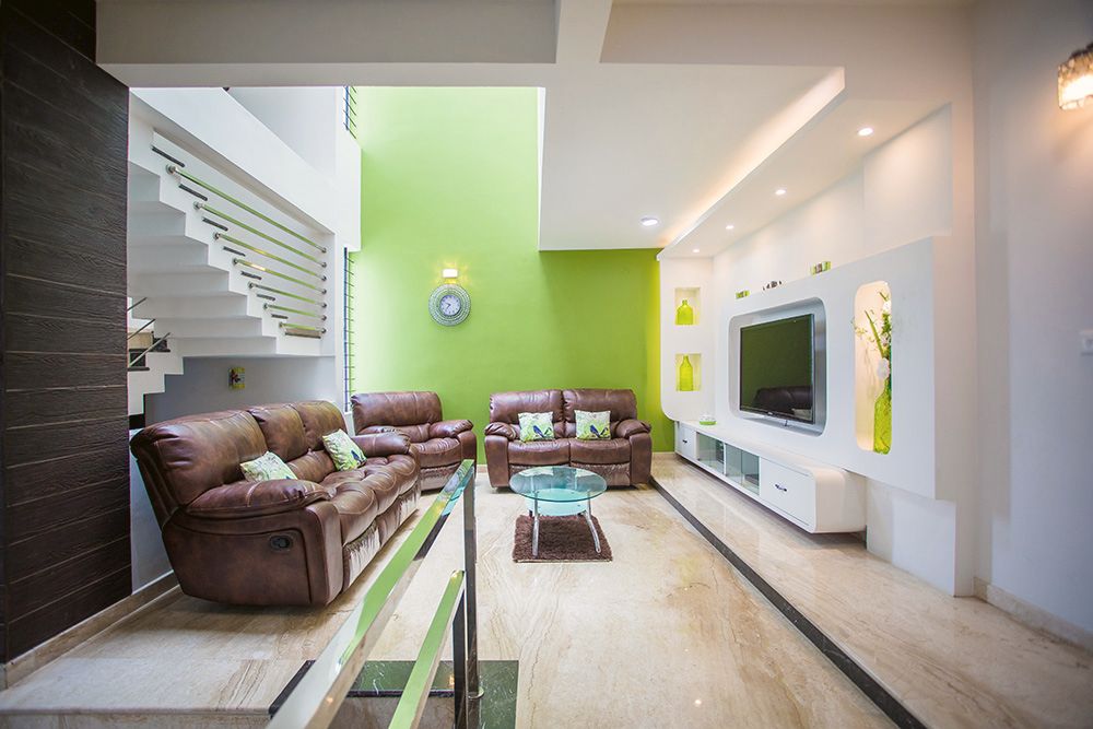 Living room, residence in Bengaluru
